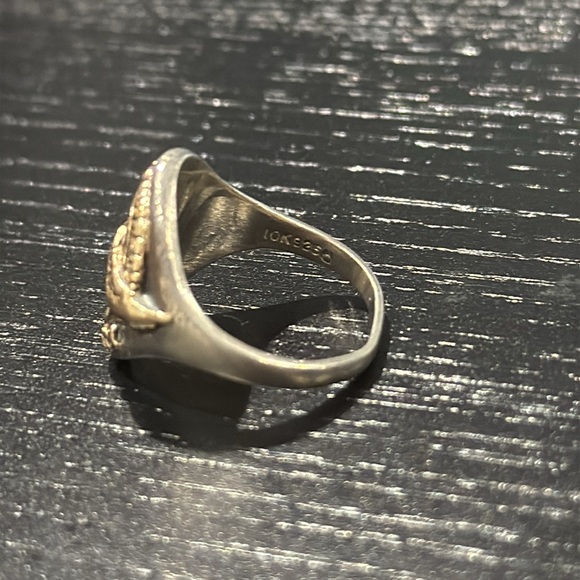 Harley-Davidson Vintage 10K Gold & 925 Silver Harley-Davidson University Ring - Picture 6 of 9